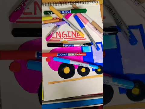 pretty little baby 💖 #drawingvideo #colouring #engine #trending #song #learnwithsnigdha #snigdha