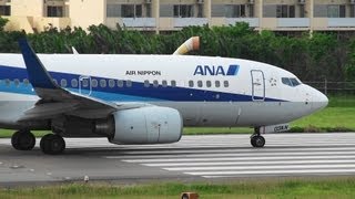 preview picture of video '[B737NG Engine Roar] ANA 737-700 JA03AN STANDING TAKE-OFF ISHIGAKI Airport 石垣空港 2013.3.6'