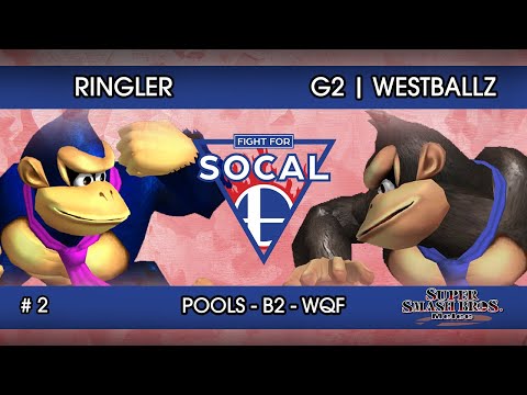 Fight For SoCal 2 - Ringler (DK) VS G2 | Westballz (DK / Falco) - SSBM - Pools B2 (WQF)