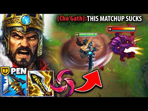 This poor Cho'Gath didn't stand a chance against the Rank 1 Tryndamere...