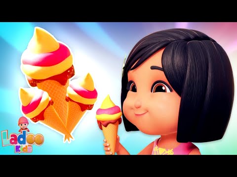 Ice Cream Wala, आइस क्रीम वाला, Hindi Rhymes by Ladoo Kids and Songs
