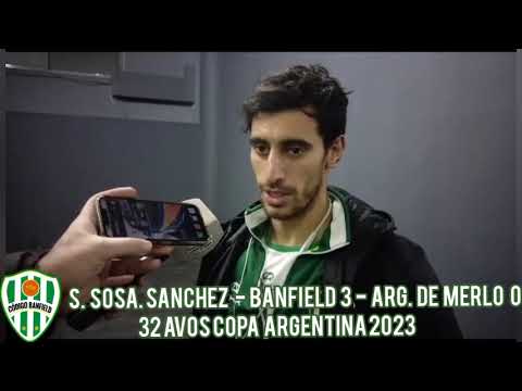 Sebastián Sosa Sanchez - Banfield 3 - Arg  De Merlo 0 -  32avos Copa  Argentina 2023