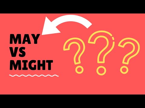 Modals: The difference between Might Vs May - may or might