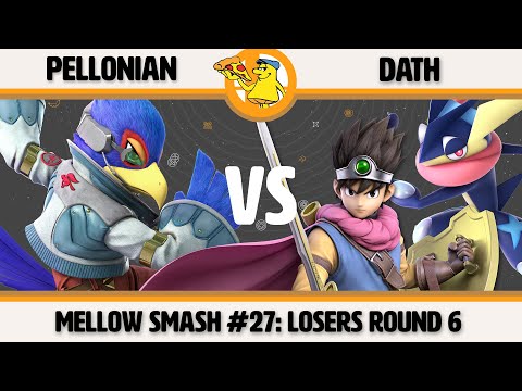 Mellow Mushroom SSBU #27 - Pellonian (Falco) vs Dath (Hero/Greninja) Smash Ultimate Losers Round 6