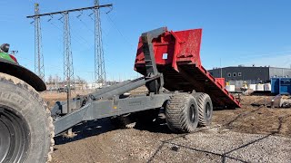 Reboque basculante Bigab Lastv&auml;xlarvagn Bigab 20t med maskinflak och schaktflak | Imagem 4 - Autoline