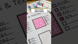 How to draw glitter texture with markers | Step-by-step relaxing art #shorts #tutorial #coloring