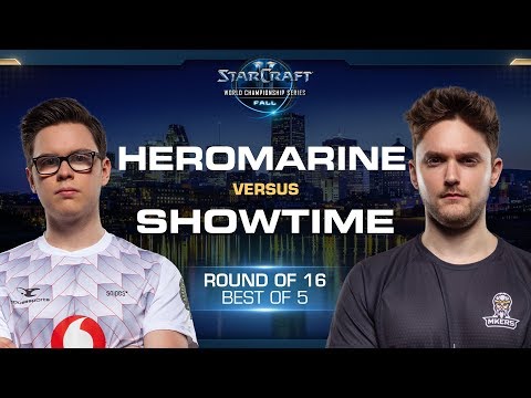ShoWTimE vs HeRoMaRinE PvT - Round of 16 - WCS Fall 2019 - StarCraft II