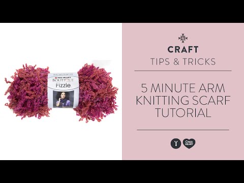 5 Minute Arm Knitting Scarf Tutorial