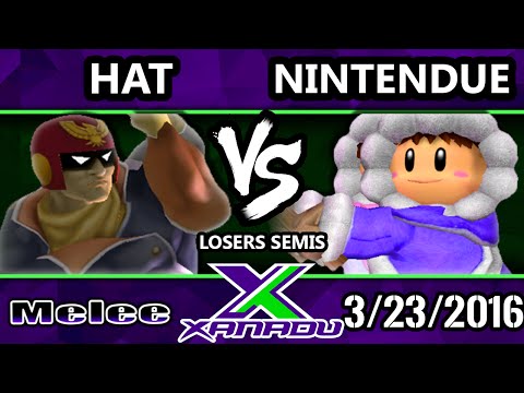 S@X 142 - SPY | Nintenude (Ice Climbers) Vs. Hat (Captain Falcon) SSBM Losers Semis - Smash Melee