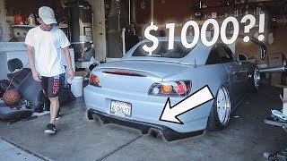 S2000 Gets $1000 Carbon Fiber Diffuser!