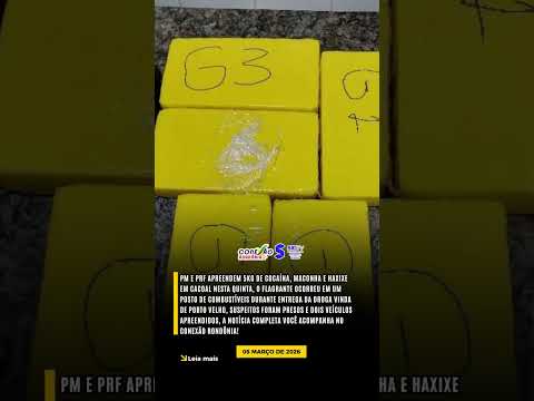 Polícia Militar e a PRF desarticularam uma entrega de drogas em Cacoal