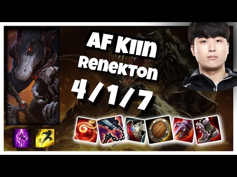 Kiin Renekton 11.3 S11 Gameplay Challenger Top (4/1/7) - KOREAN