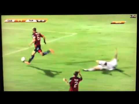 Casertana - Taranto, l'espulsione di Alessandro Potenza