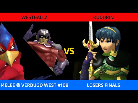 Westballz (C. Falcon, Falco) vs. KoDoRiN (Marth) - Verdugo West #109 Losers Finals SSBM
