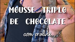MOUSSE DE CHOCOLATE TRIPLO DEFINITIVA / CANSEI DE SER CHEF #Sobremesa #Pascoa #chocolate