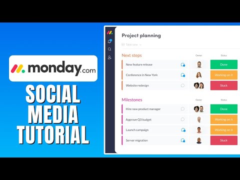 Monday.com Social Media Tutorial - How To Use Social Media In Monday.com