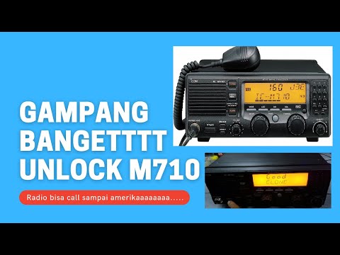 TUTORIAL UNLOCK ICOM IC-M710, OPEN CHANNEL
