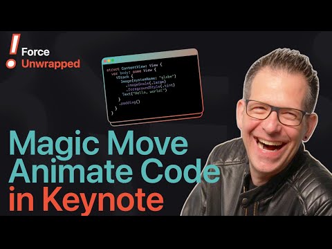 Stop Pasting Screenshots: Cinematic Code Animations in Keynote | ! Force Unwrapped Ep. 1 thumbnail