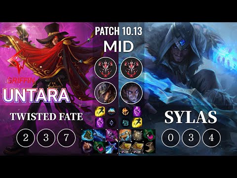 GRF Untara Twisted Fate vs Sylas Mid - KR Patch 10.13