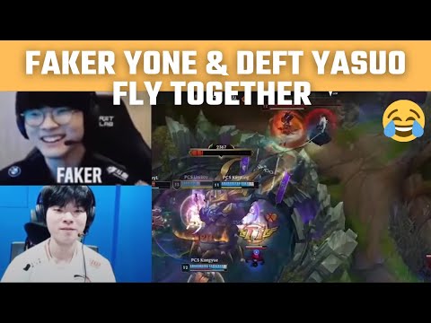 Faker Yone & Deft Yasuo fly away together | All Stars Event Moments