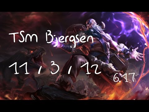 【韓服1080P】TSM Bjergsen前十場雷茲82%擊殺 教學示範