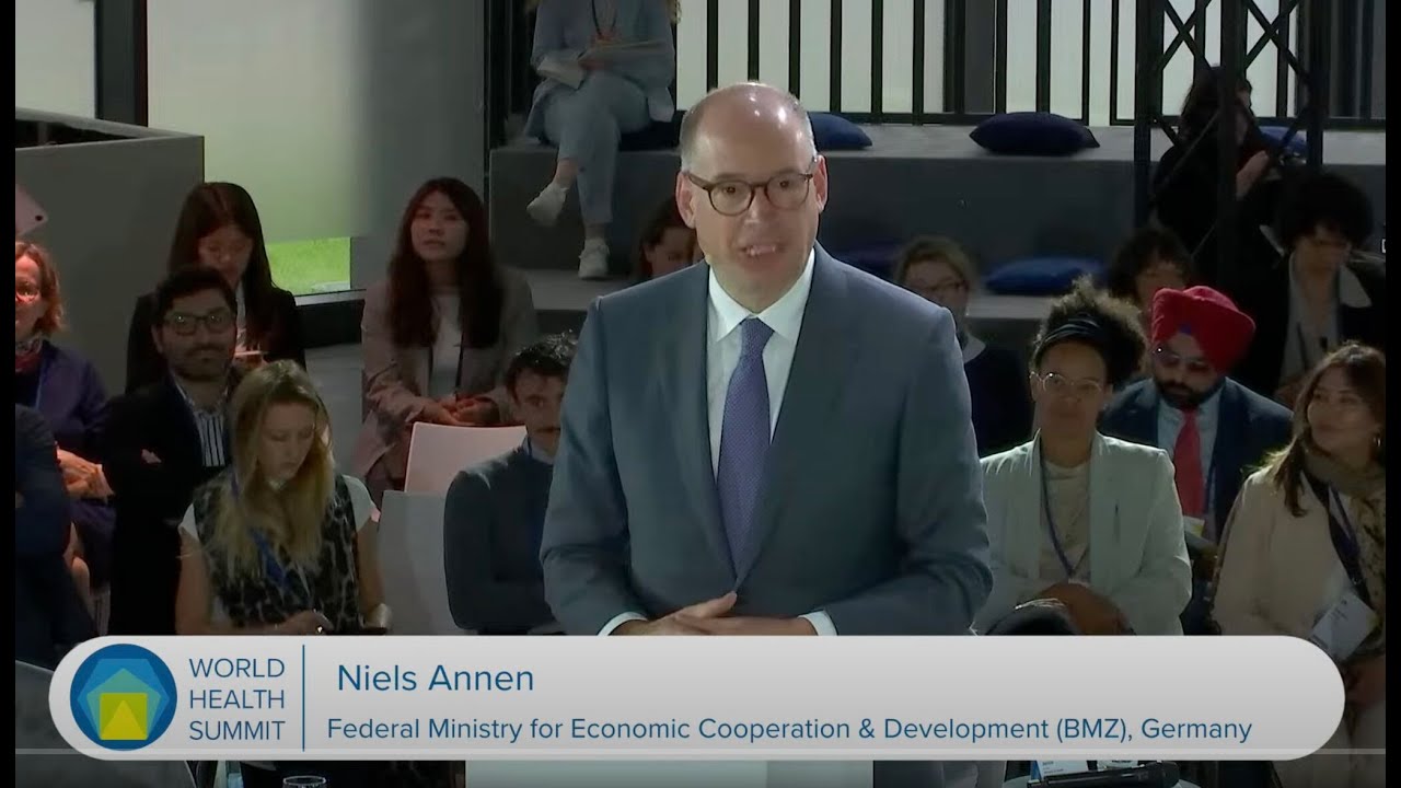 State Secretary Niels Annen thanks HealthAI in opening speech at WHS 2025