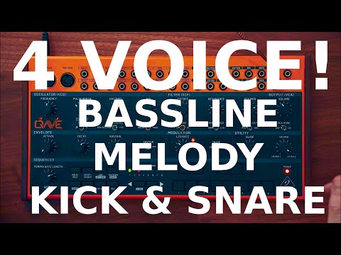 How to get Multiple Voices from a Behringer Crave, Polyphonic Synth Patch from a Monophonic Synth.?!