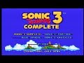 Sonic the Hedgehog 3 Complete (Full Playthrough)