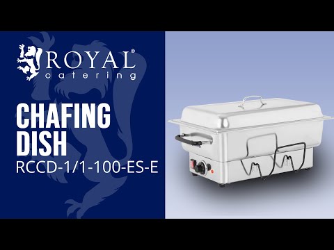 video - Chafing Dish - 1600 W - 100 mm djup - 13,3L volym - Inkl. 1/1 GN-behållare