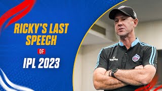 Ricky Ponting's last dressing room speech for IPL 2023 | Delhi Capitals