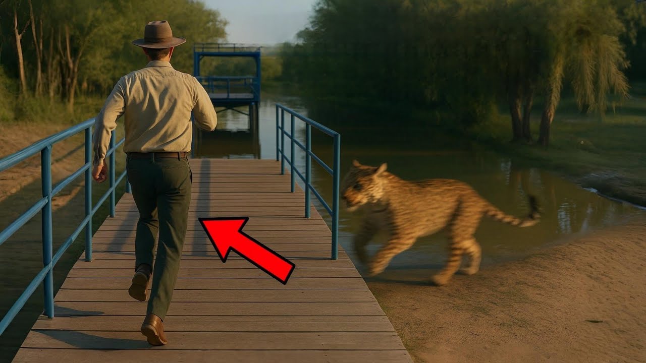 Jaguar Attack on Caretaker ILLUSTRATED BY ARTIFICIAL INTELLIGENCE - SEE HOW IT HAPPENED