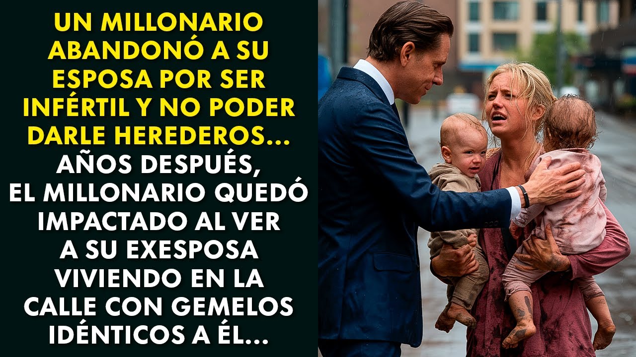 MILLONARIO ABANDONÓ A SU ESPOSA ESTÉRIL POR NO PODER DARLE HIJOS... AÑOS DESPUÉS...