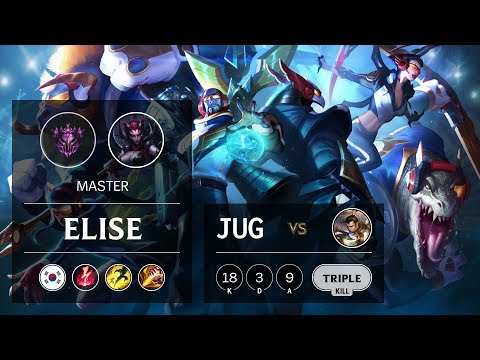 Elise Jungle vs Xin Zhao - KR Master Patch 9.10