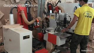 Máy phay mộng dương 2 đầu CNC full auto