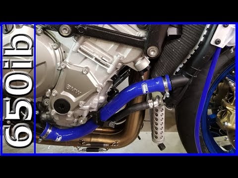Samco BLUE Radiator hoses installed onto 2018 S1000RR!