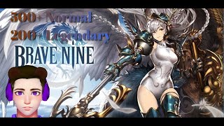 Extrem Luck 700+ Tickets Summons //Brave Nine Tactical RPG No Commentary Gameplay