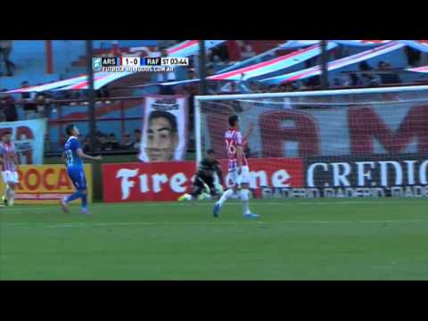 Chances clarísimas para marcar. Arsenal 1 Rafaela 0. Fecha 27. Torneo Primera División 2015.FPT