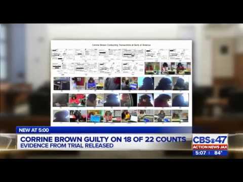 Surveillance images show Corrine Brown making bank transactions