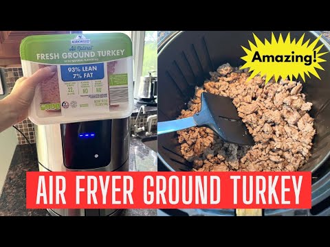 How to Cook Perfect Ground Turkey in the Air Fryer Every Time! 🌟 Easy & Healthy Recipe!