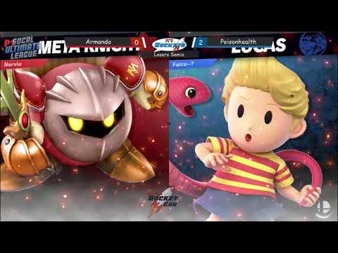 RocketCon 2019 - Armando (Meta Knight) vs PoisonHealth (Lucas/Ness) Losers Semis - Smash Ultimate