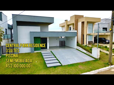 Casa térrea, moderna, semi-mobiliada, no condomínio mas completo de Vargem Grande Paulista!!