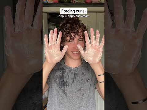 Trying to force my hair to be curly