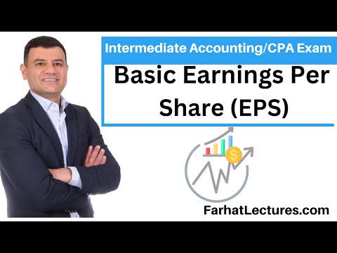 Earnings Per Share EPS Explained With Example. FAR CPA Exam.