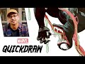 Artist Mike del Mundo draws Venom | Marvel Quickdraw