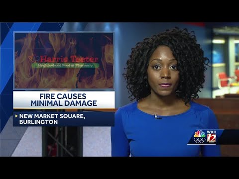 Burlington firefighters respond to fire at Harris Teeter grocery store