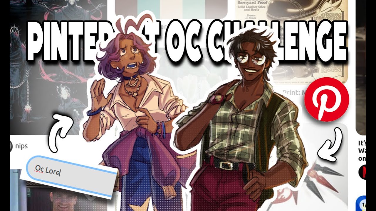 PINTEREST OC ART CHALLENGE  (PINTEREST FORCED ME TO BE CREATIVE??)