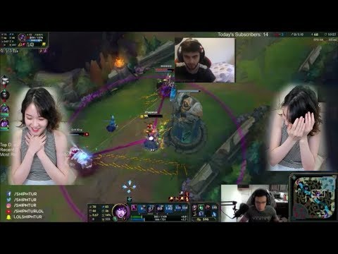 Female korean streamer trolled by her viewers | Yassuo 1V3 | Shiphtur 1V2 with morgana ?!