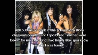 Smokin&#39; In The Boys Room by Motley Crue Lyrics