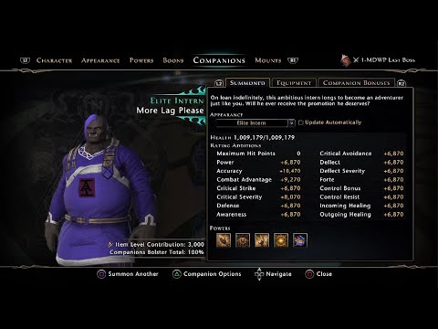 Neverwinter The Kingfisher's Intern Companion Showcase