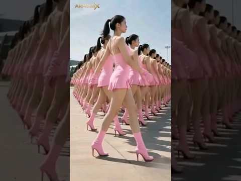 “The Pink Army March That Took the Internet by Storm!” #militaryparade #globalparade #shorts #viral